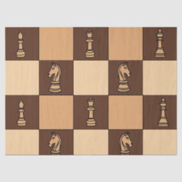 Papel De Seda Peças de Conselho de xadrez