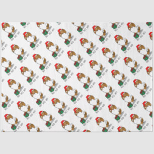 Papel De Seda Pecuária de Natal Santa Hat Shetland (sable)