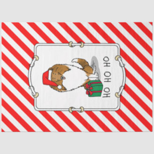 Papel De Seda Pecuária de Natal Santa Hat Shetland (sable)