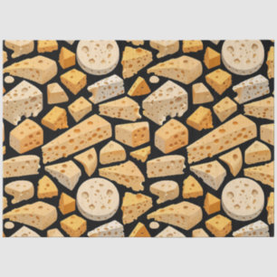 Papel De Seda Pedaços de Queijo Padrão de Furos Naturais Decoupa