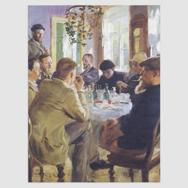 Papel De Seda Peder Severin Kroyer - Hora do almoço (Criador carregado)
