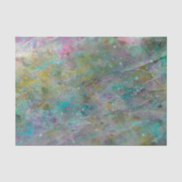 Papel De Seda Pedra Cristal Arredondada Multicolorida Arco-íris 