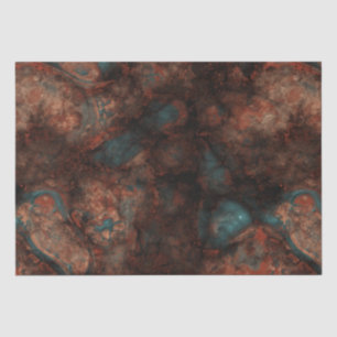 Papel De Seda Pedra de ferrugem e de turquesa