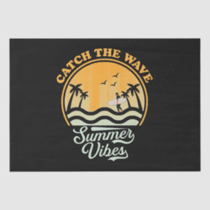 Papel De Seda Pegue as Vibrações de Verão da Onda