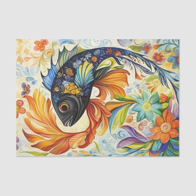 Papel De Seda Peixe (Frente )
