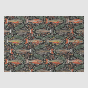 Papel De Seda Peixe água fresca, Design, Truta, Pesca