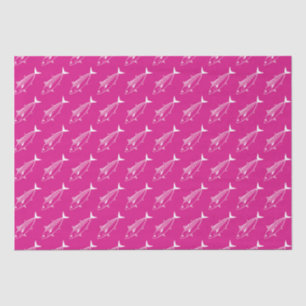 Papel De Seda Peixe Bonito Bonito Cachorro de Branco a Rosa Quen
