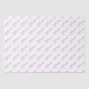 Papel De Seda Peixe Bonito Cinto-Rosa-Pastel e Branco