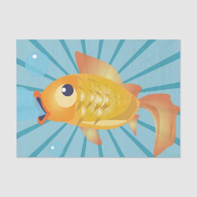 PAPEL DE SEDA PEIXE DE OURO (Frente )