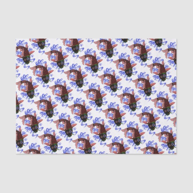 Papel De Seda Peixe japonês (Frente )