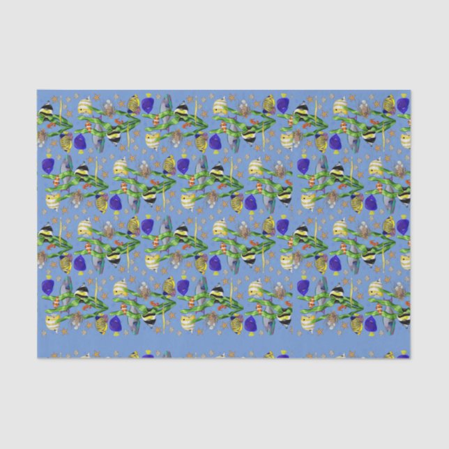 Papel De Seda Peixe tropical costeiro (Frente )