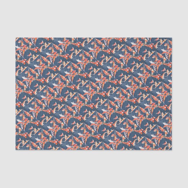 Papel De Seda Peixes de Koi (Frente )