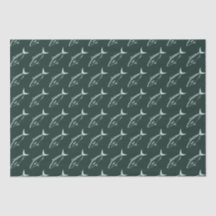 Peixes de salmão australianos em Aqua em verde