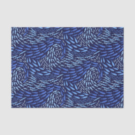 Papel De Seda Peixes do Oceano Azul para Nadar - Escuro