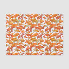 Papel De Seda Peixes dourados
