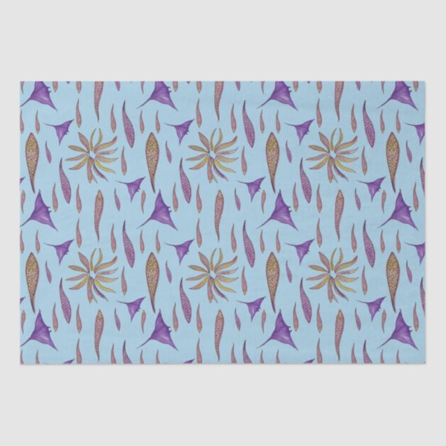 Papel De Seda Peixes e Raios (Frente )