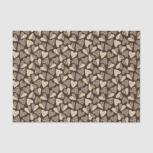 Papel De Seda Pele animal com corações