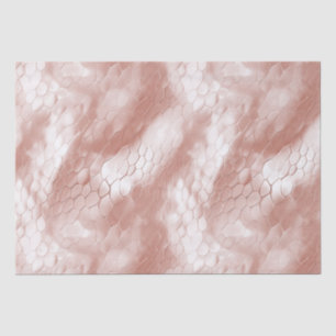 Papel De Seda Pele Cobra branca rosa Dourada