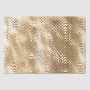 Papel De Seda Pele Dourada de Cobra de vidro