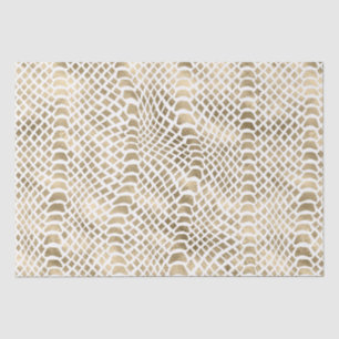 Papel De Seda Pele Dourada de Cobra de vidro