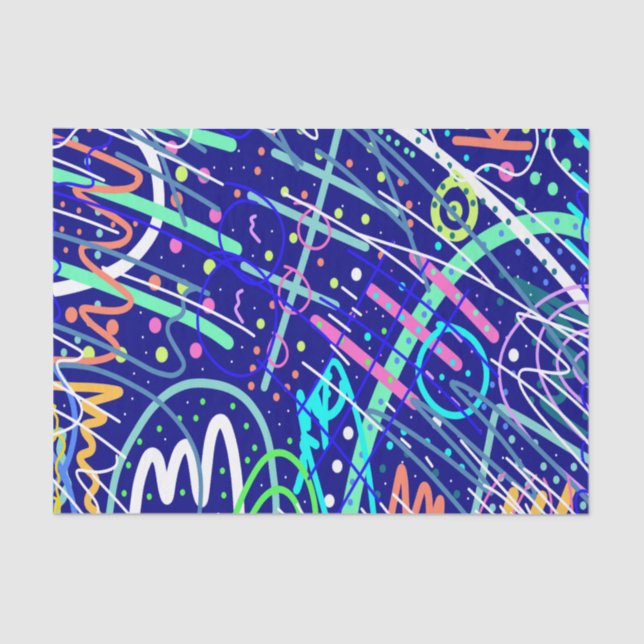 Papel De Seda Pelo Céu Noturno (Frente )