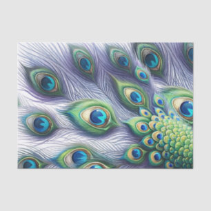 Papel De Seda Penas de Peacock