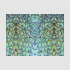 Papel De Seda Penas Luxuosas e Elegantes De Peacock Back