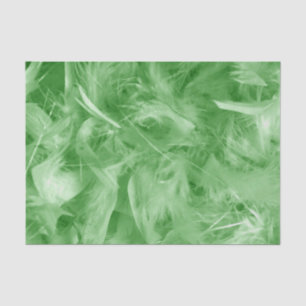Papel De Seda Penas Verdes