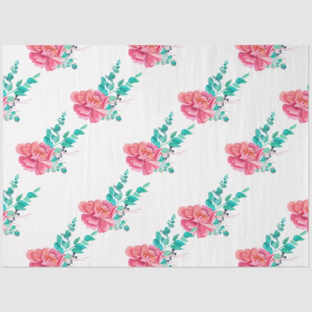 Papel De Seda Peonies Series Design 10 (Frente )