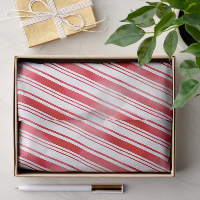 Papel De Seda Peppermint Stripe (Presente)