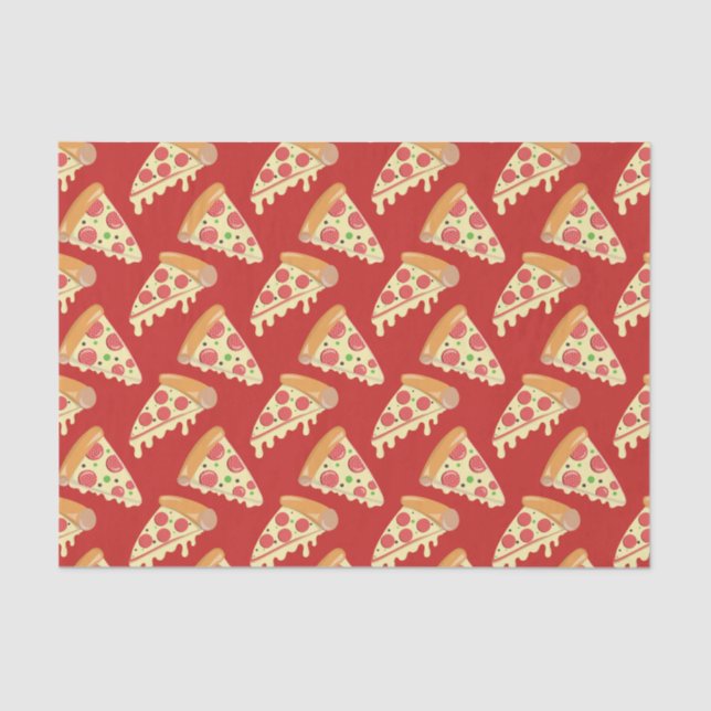 Papel De Seda Pepperoni Pizza Party (Frente )