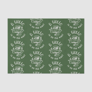 Papel De Seda Pequena câmera está no caminho chá de fraldas