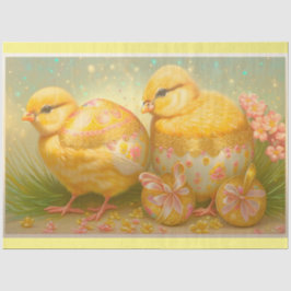 Papel De Seda Pequenas Páscoas Em Uma Coleção De Carruagems