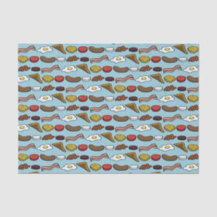 Papel De Seda Pequeno almoço fritado