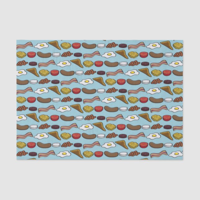 Papel De Seda Pequeno almoço fritado (Frente )