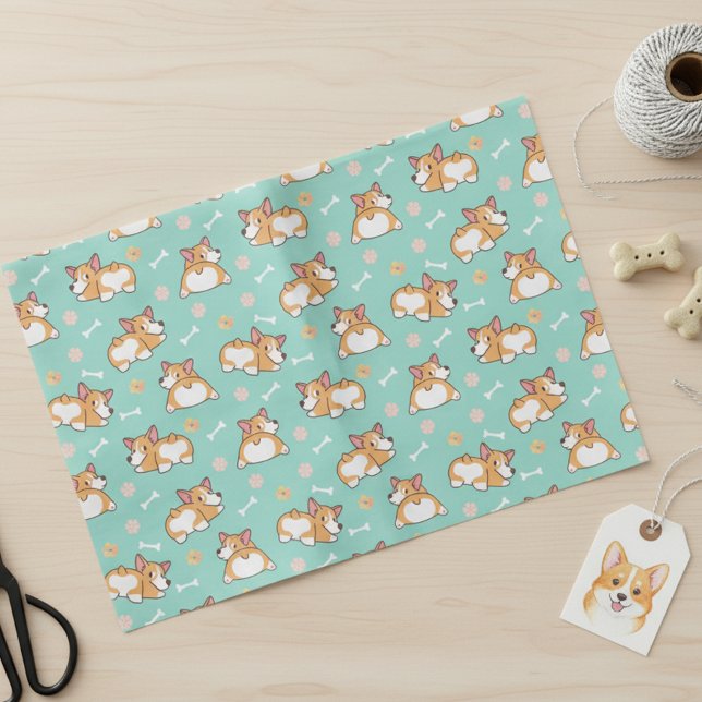 Papel De Seda Pequeno Corgão (Criador carregado)