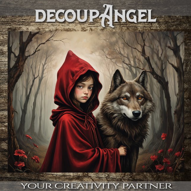 Papel De Seda Pequeno Vermelho: Além do Caminho - Decoupage - (Criador carregado)