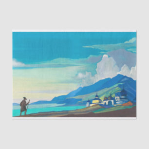 Papel De Seda Peregrino da Cidade Radiante por Nicholas Roerich