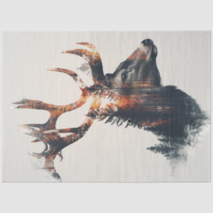 Papel De Seda Perfil do Vendedor de Exposição Dupla da Desvincul