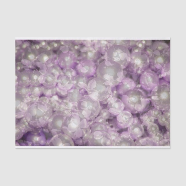 Papel De Seda Pérolas e Pétalas (Frente )