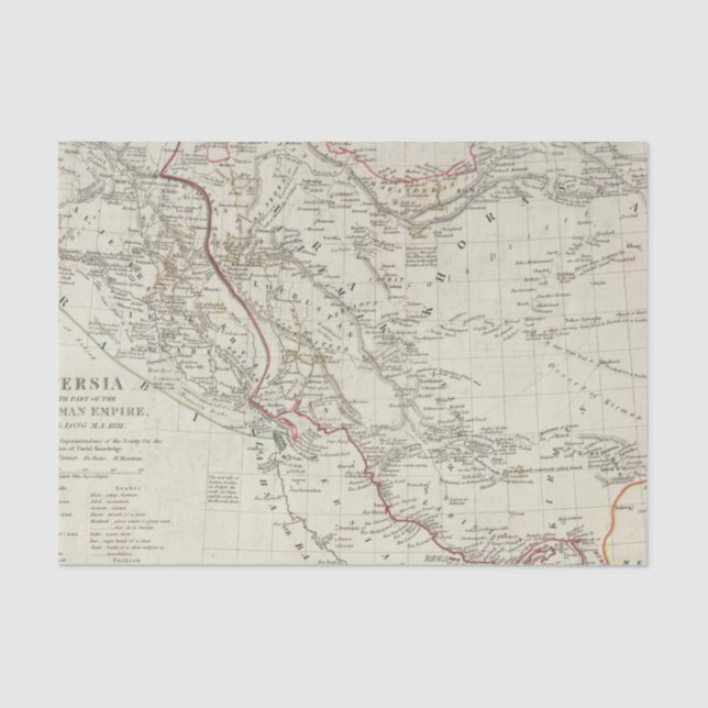 Papel De Seda Persia, império otomano (Frente )