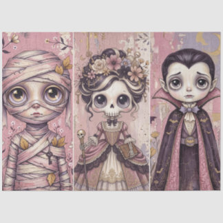 Papel De Seda Personagem de Múmia Esqueleto Vampiro de Halloween