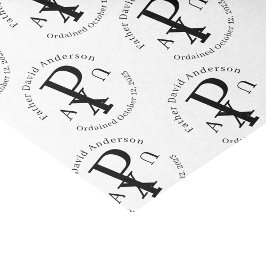 Papel De Seda Personalização da Ordenação do Padre Católico