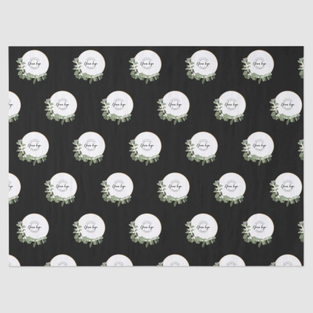 Papel De Seda Personalização Dourada do logotipo da Companhia de (Frente )