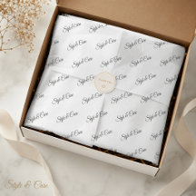 Papel de Seda Personalizado com Impressão de Nome
