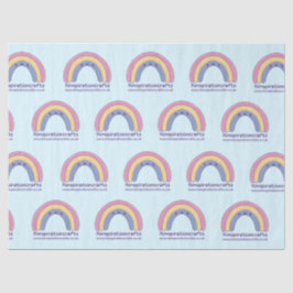 Papel de seda personalizado com o seu próprio logo