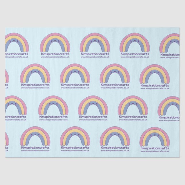 Papel de seda personalizado com o seu próprio logo (Frente )