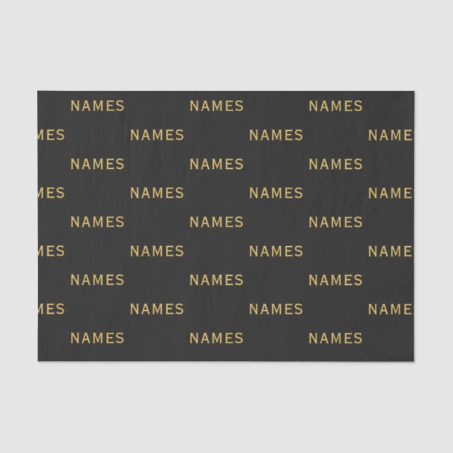 Papel De Seda Personalizado Com Sobrenome ou Apelido Neles (Frente )