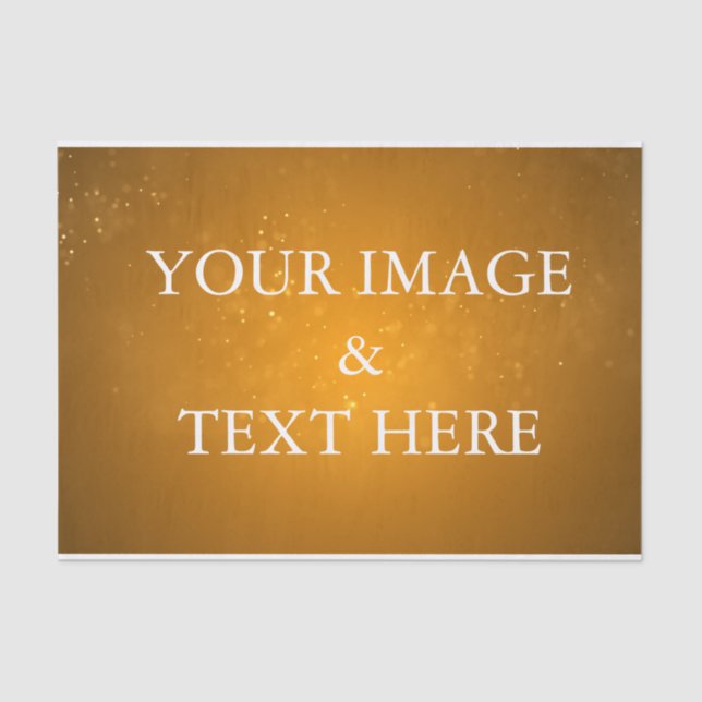 Papel De Seda Personalizado Personalizado Seu Próprio Documento  (Frente )