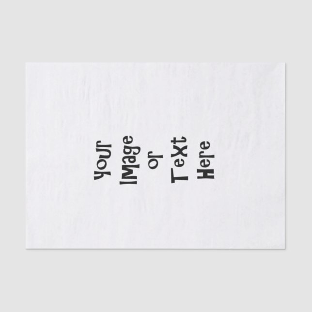 Papel De Seda Personalizar com imagens e texto personalizados (Frente )